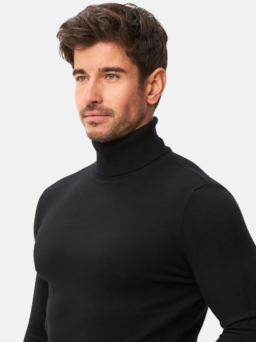 Водолазка с горлом утепленная больших размеров