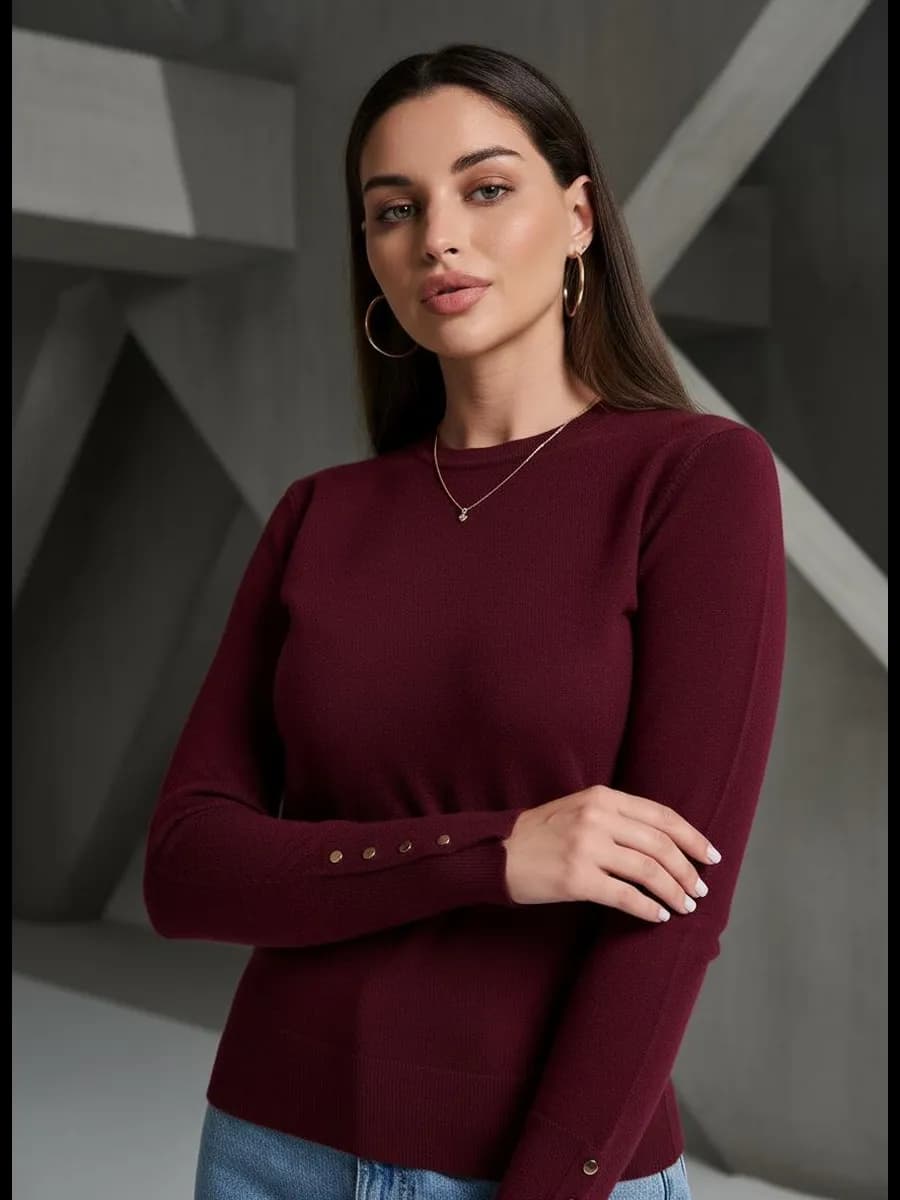 Джемпер трикотажный базовый