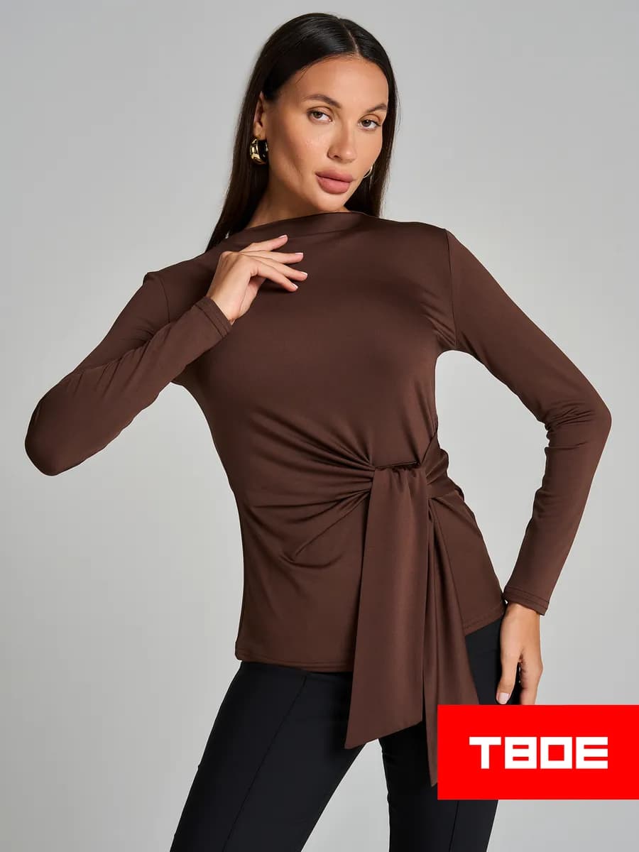 Блузка с завязками на талии