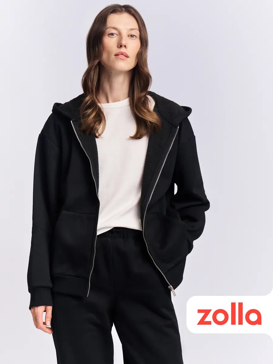 Женская утеплённая толстовка с экомехом