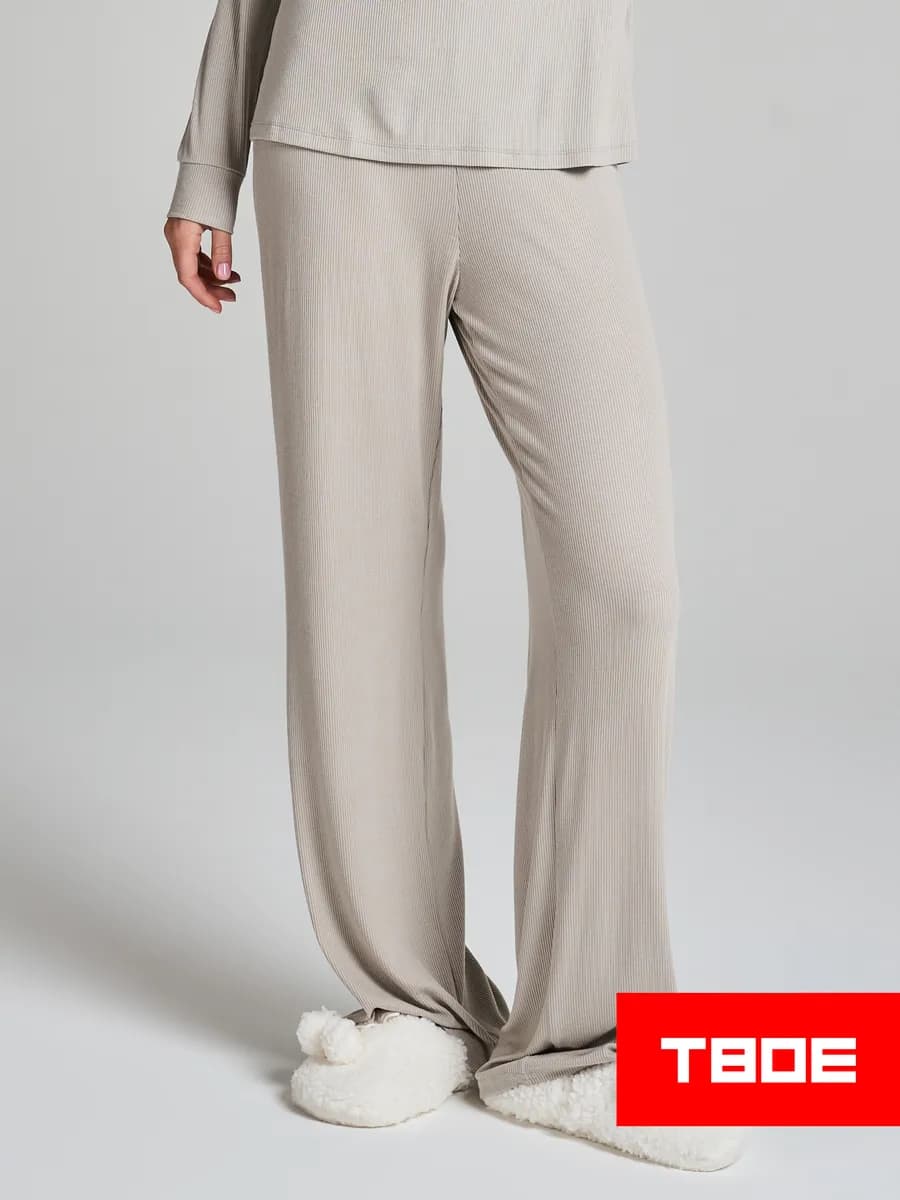 Домашние брюки в рубчик