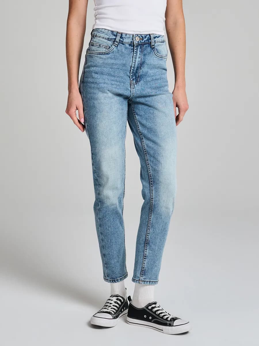 Джинсы скинни с высокой талией