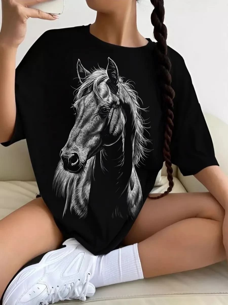 Футболка черная светящаяся в темноте