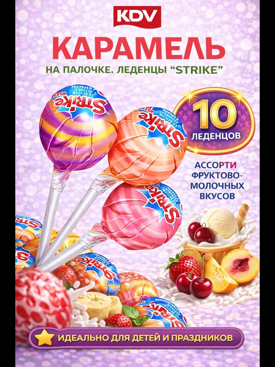 Конфеты. Леденец на палочке Сладости для детей в подарок