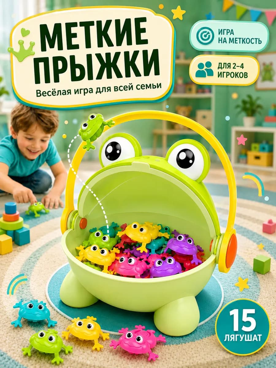 Игра для детей "Лягушачий турнир"