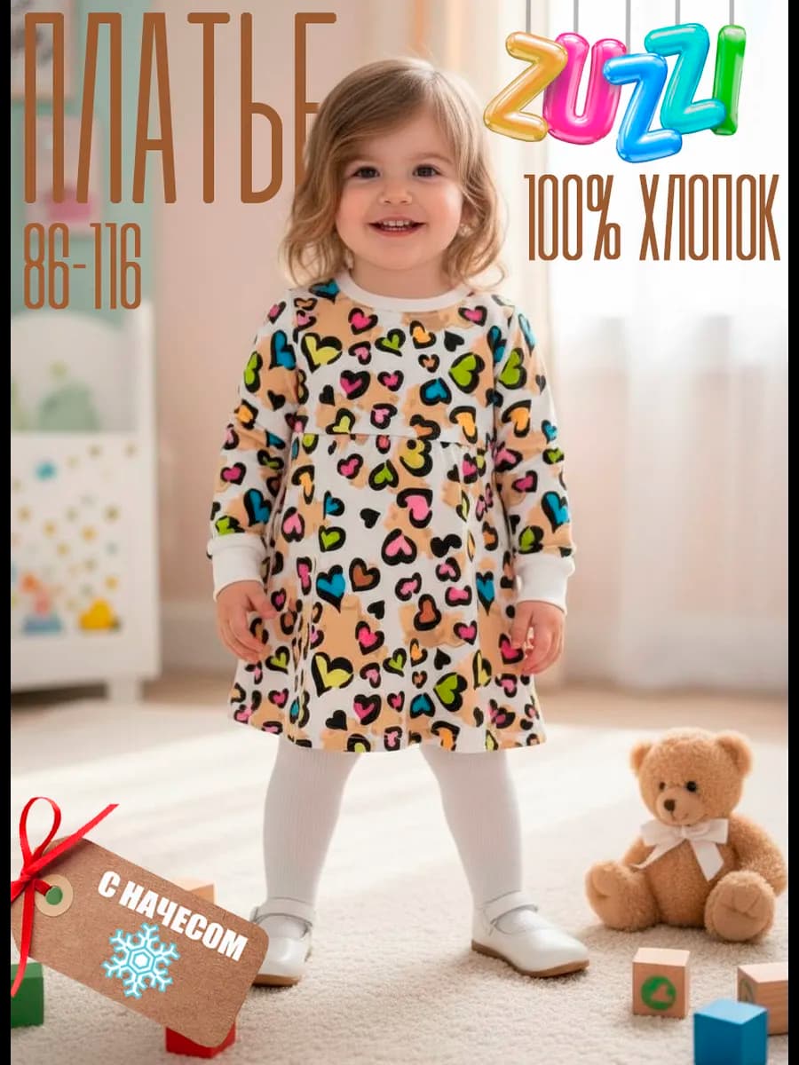 Платье теплое с начесом