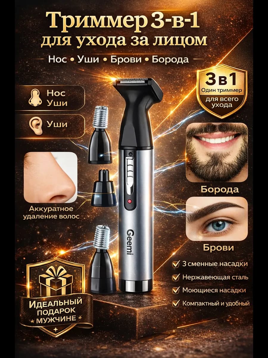 Триммер для носа, ушей и бровей