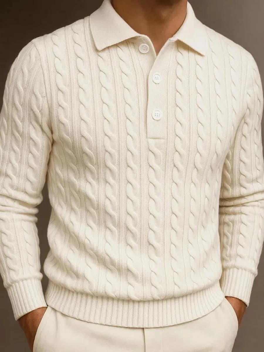 Джемпер теплый вязаный свитер