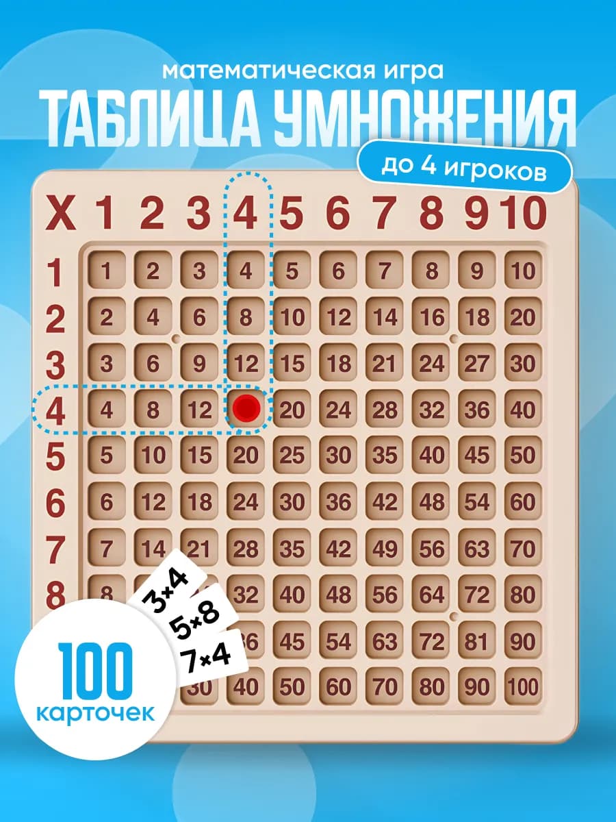 Головоломка таблица умножения для детей