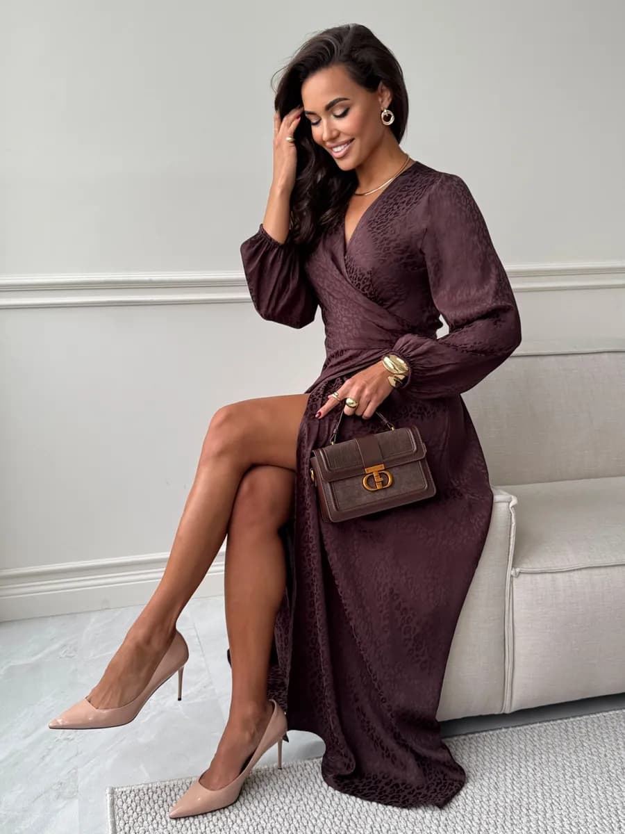 Платье вечернее длинное на запах