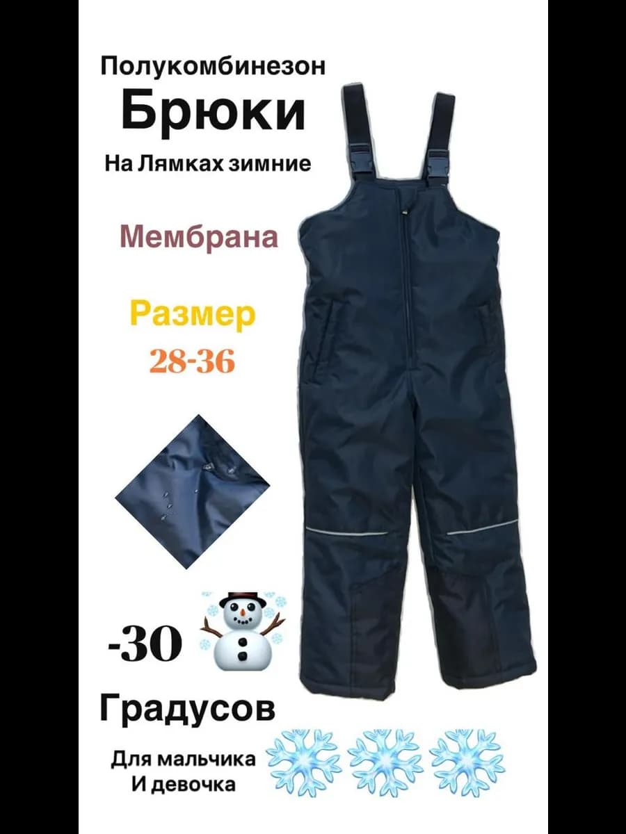 Полукомбинезон утепленный на лямках
