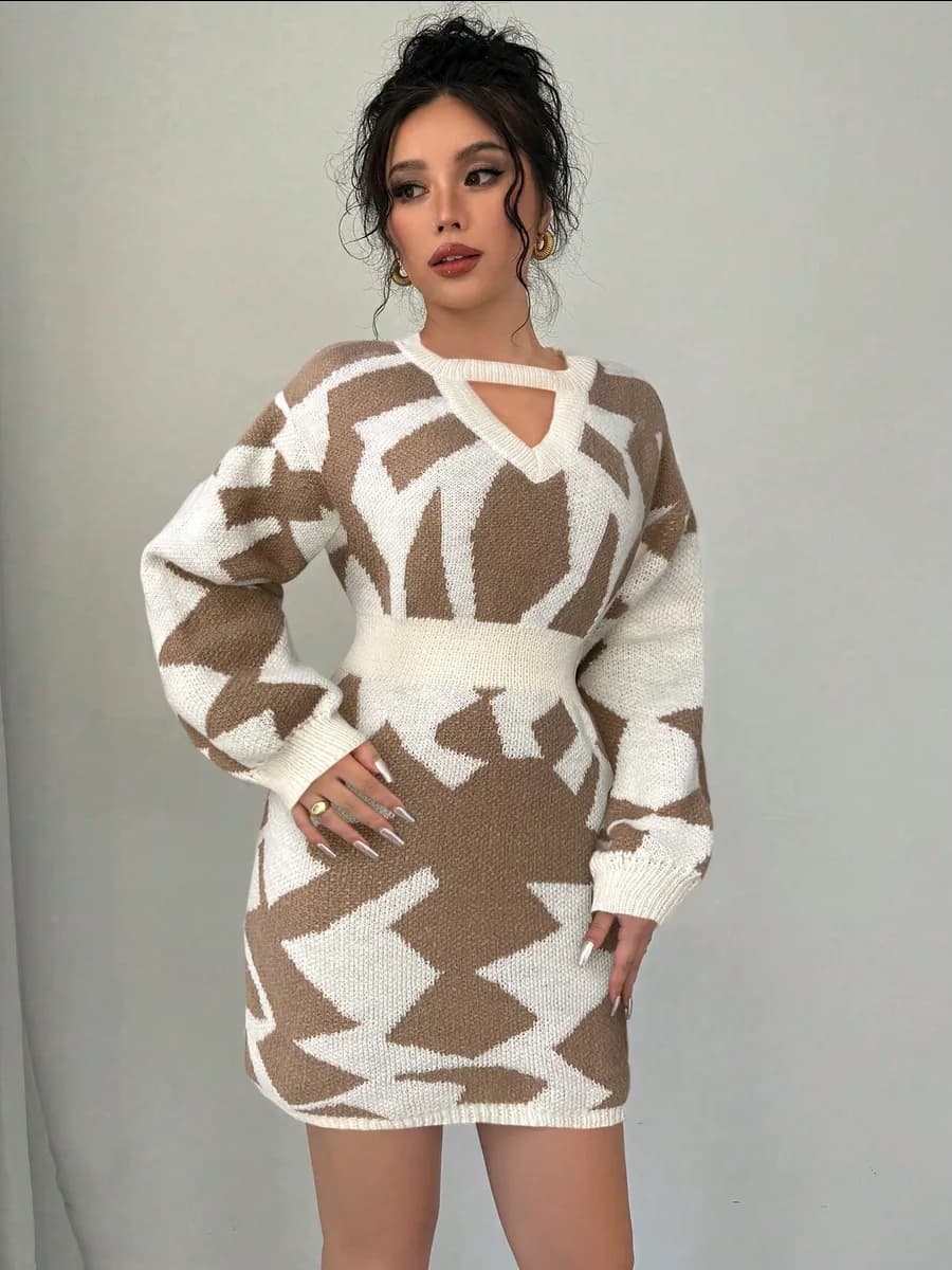 Платье облегающее теплое