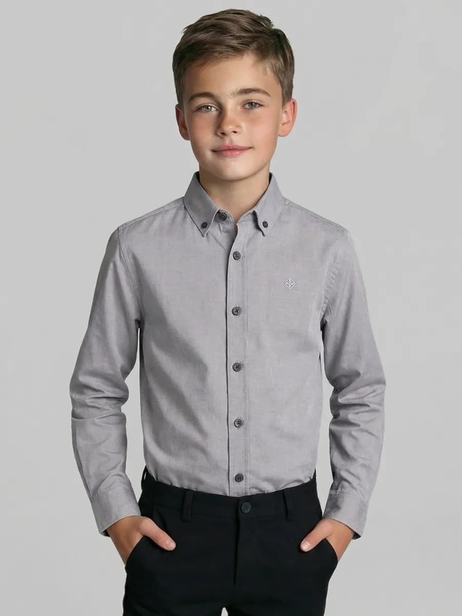 Рубашка Slim fit с длинным рукавом