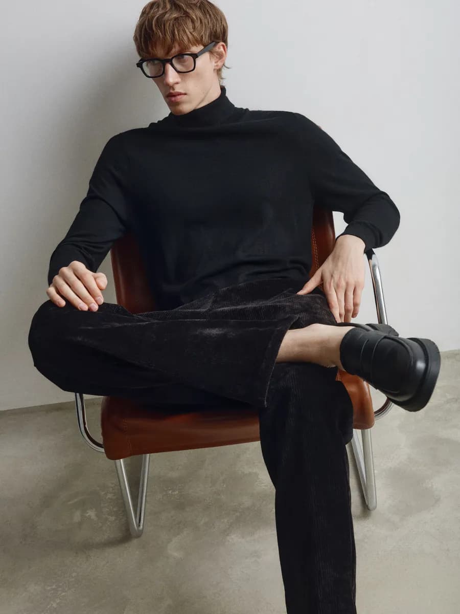 Водолазка шерстяная свитер из мериноса