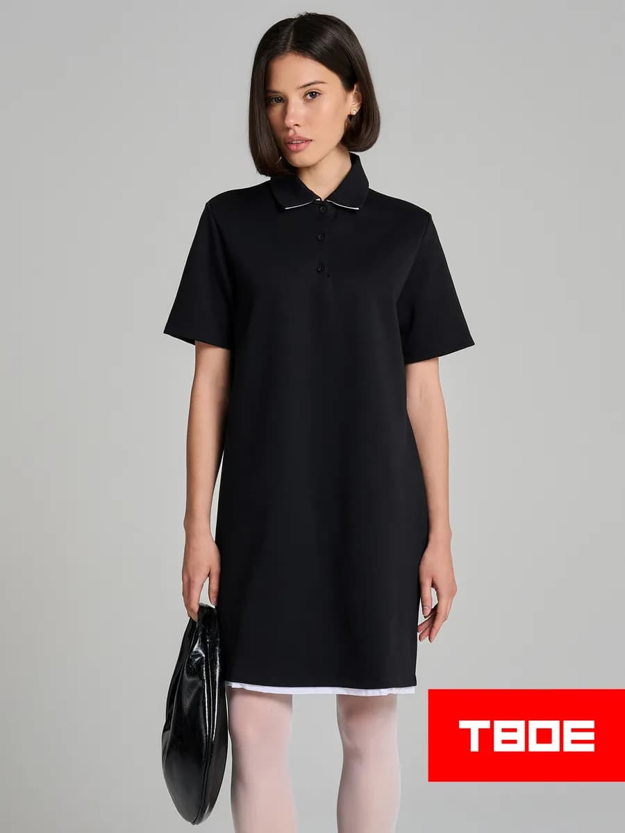 Платье-поло короткое - фото 1