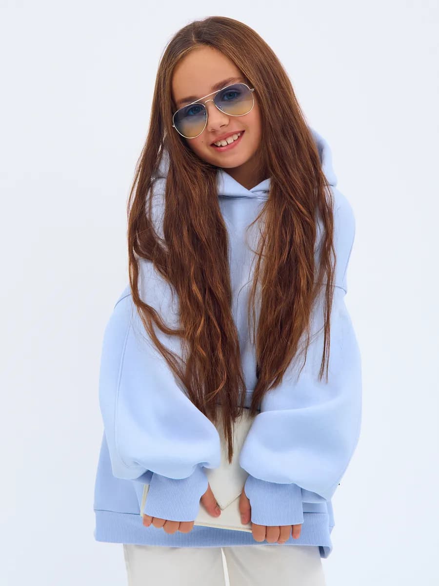 Худи для девочки с начесом Maybe детское и для подростков