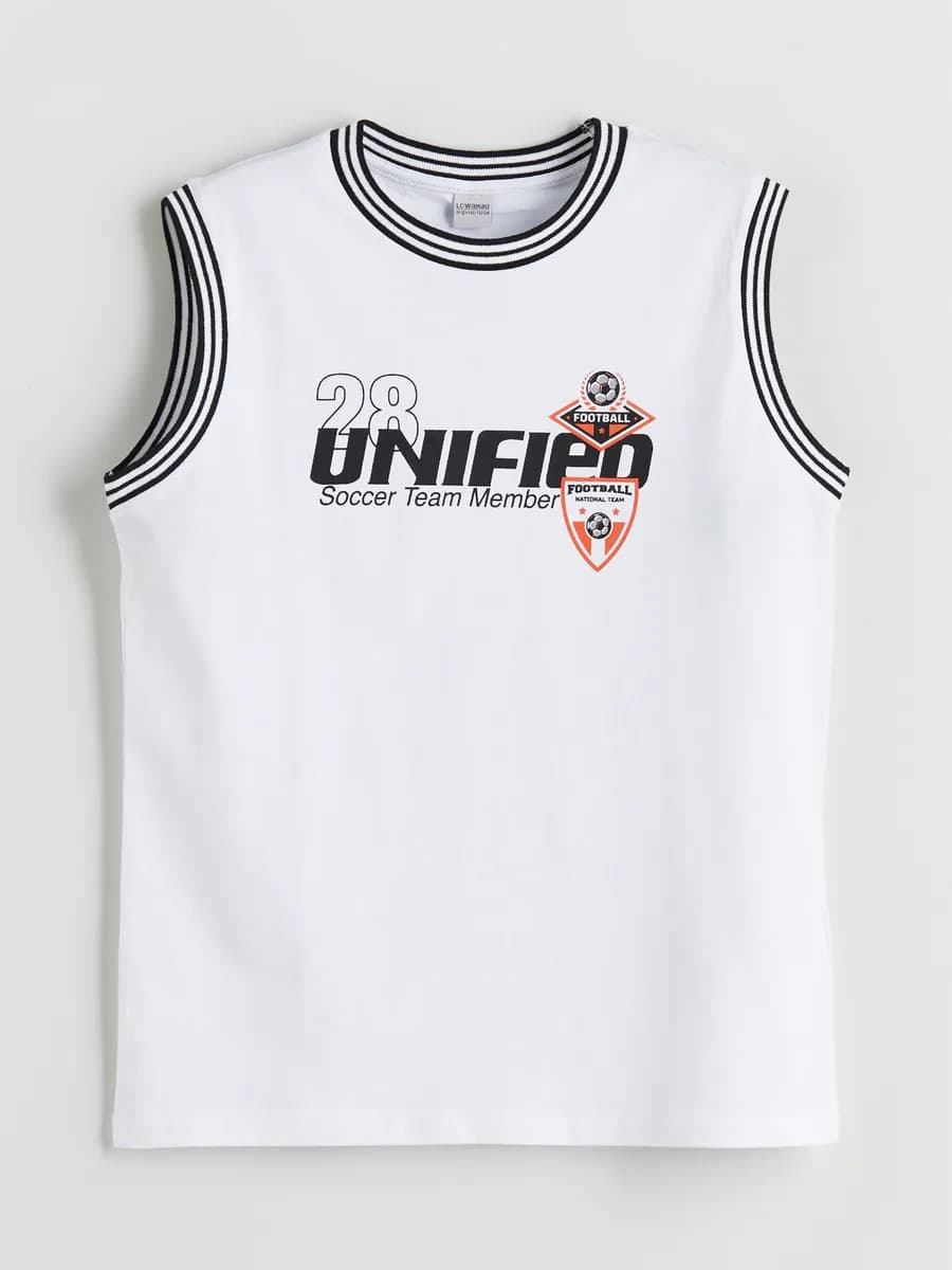 мальчики Майка с круглым вырезом для мальчиков