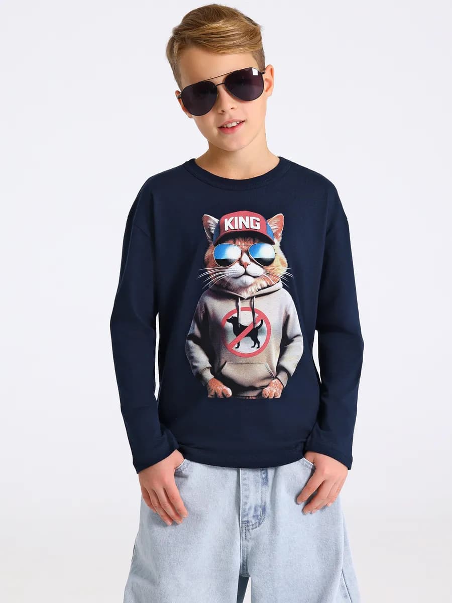 Лонгслив для мальчика повседневный