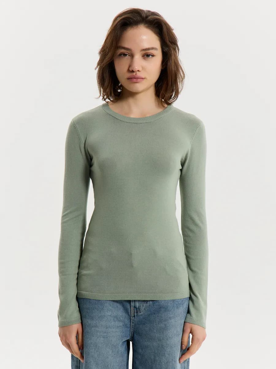 Джемпер базовый прямого кроя