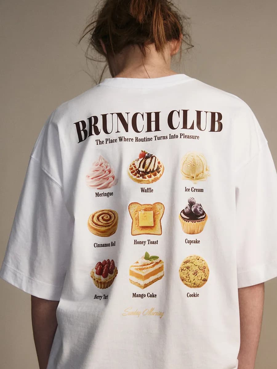 Футболка оверсайз свободная с принтом