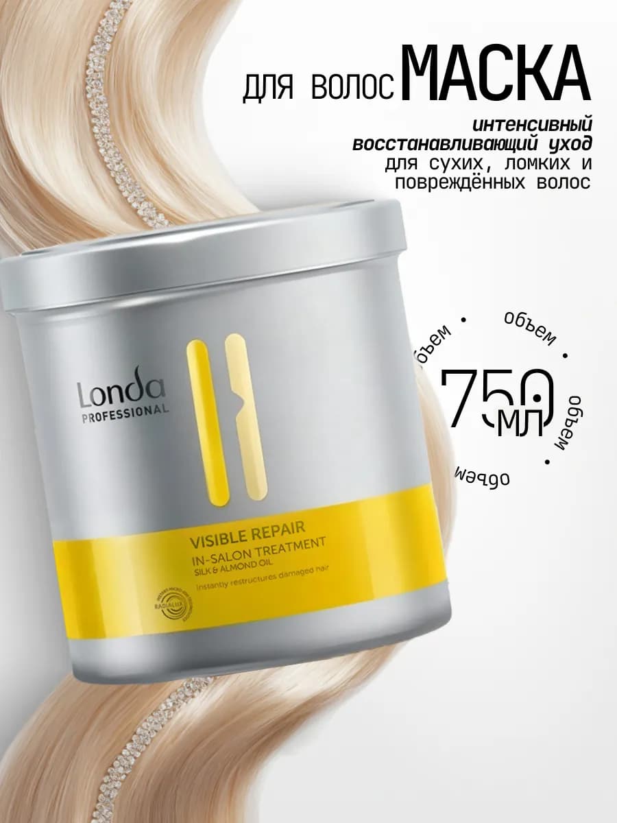 Маска для волос восстанавливающая с пантенолом Londa, 750 мл