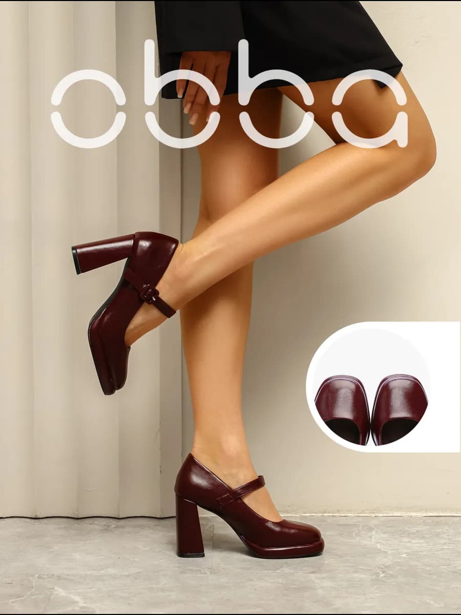 Туфли на платформе и каблуке