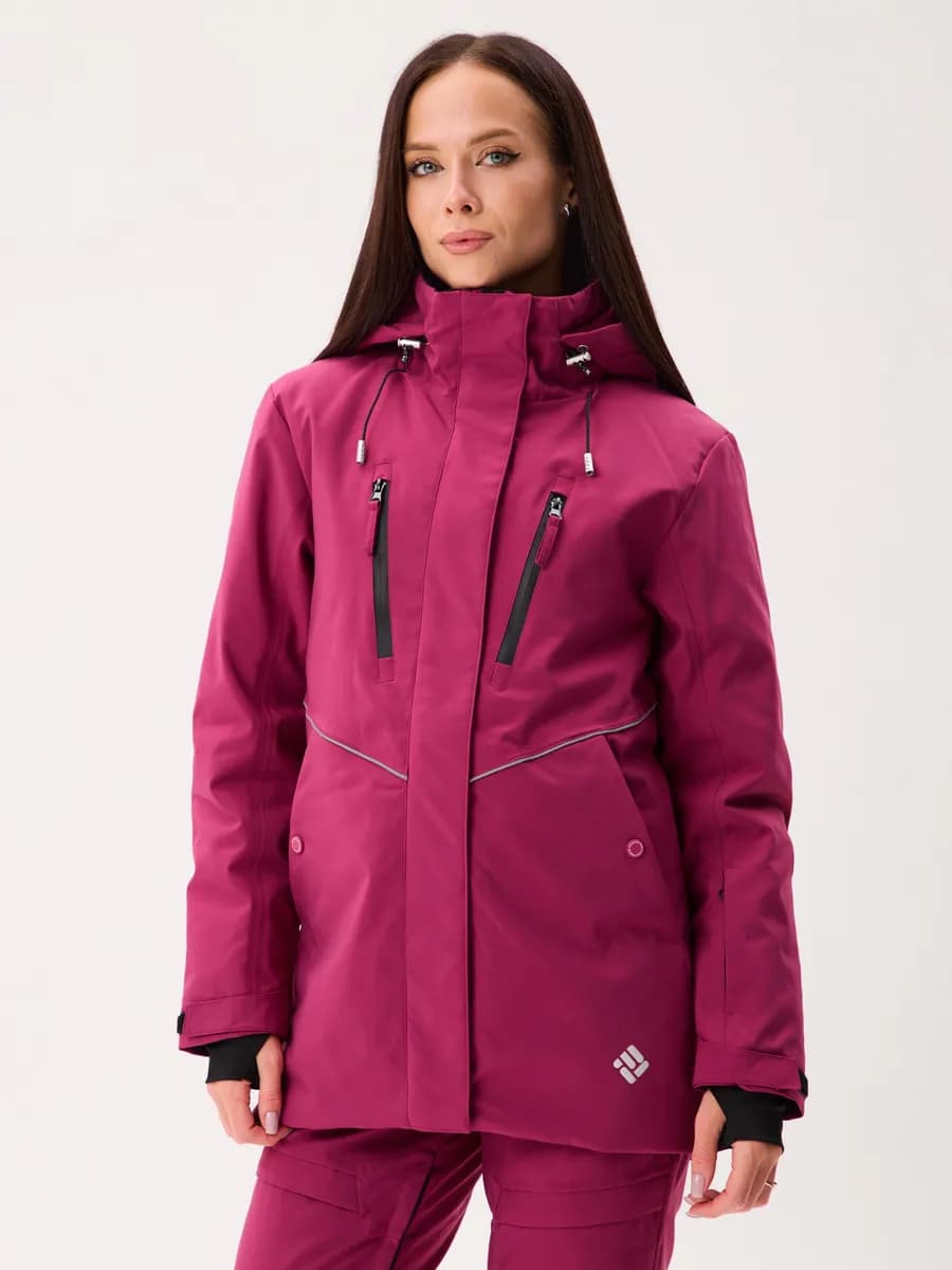 Куртка мембранная горнолыжная с капюшоном