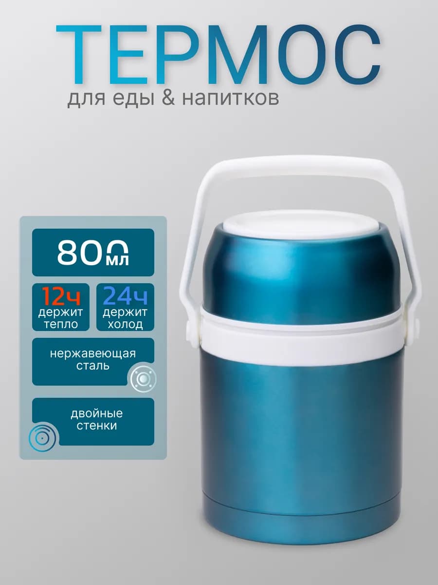 Термос для еды с широким горлом