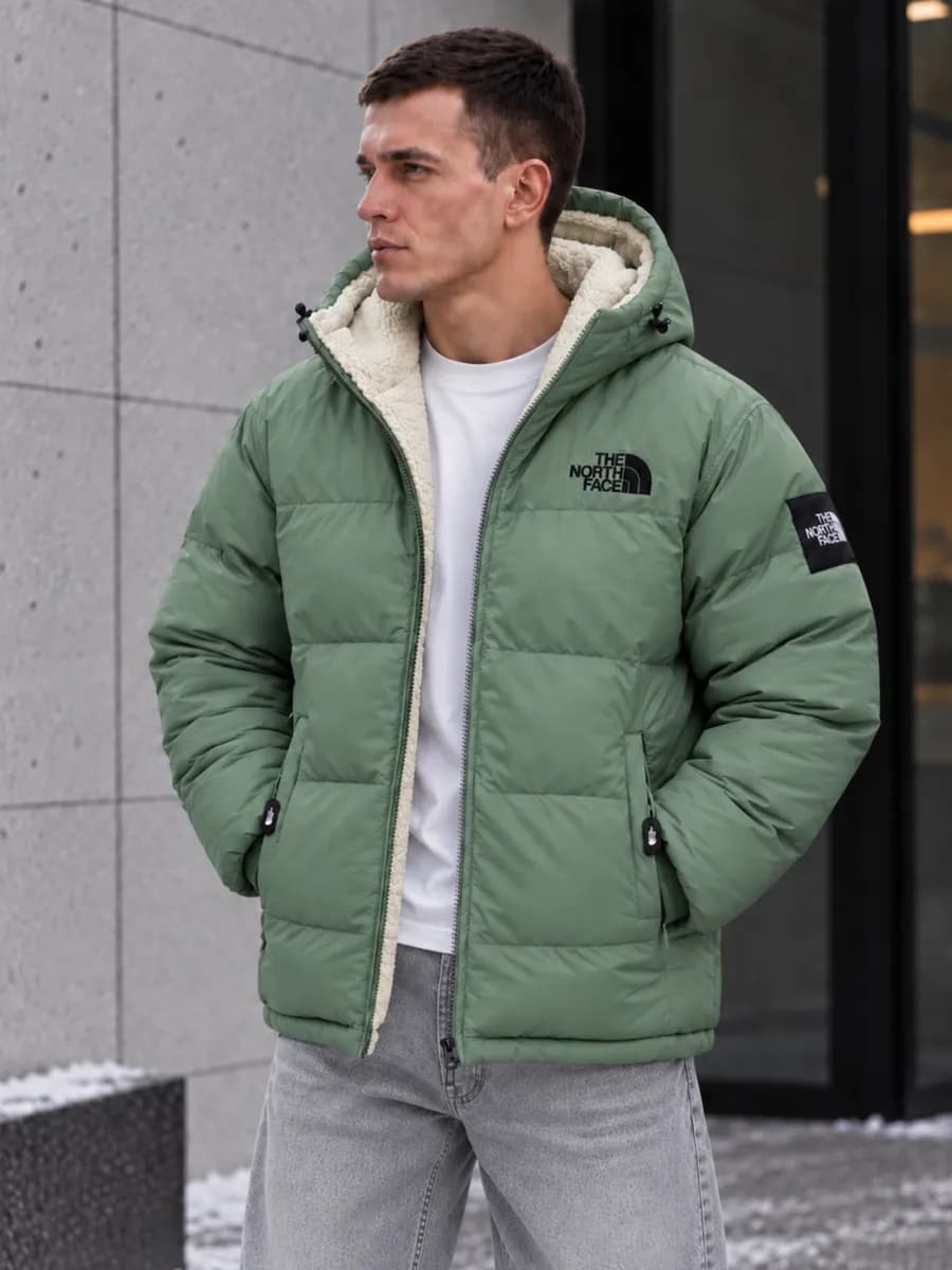 Куртка зимняя с капюшоном the north face