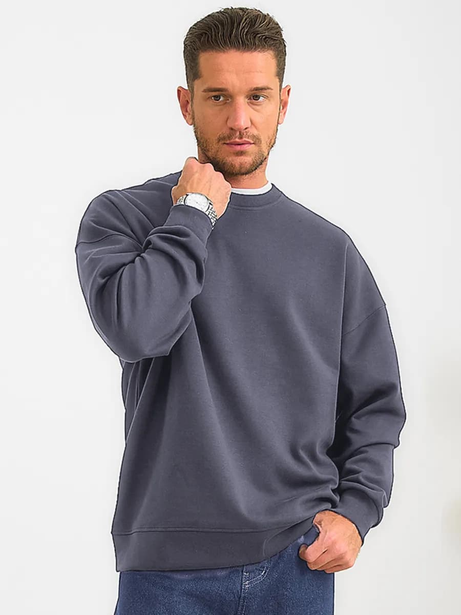 Свитшот оверсайз без начеса