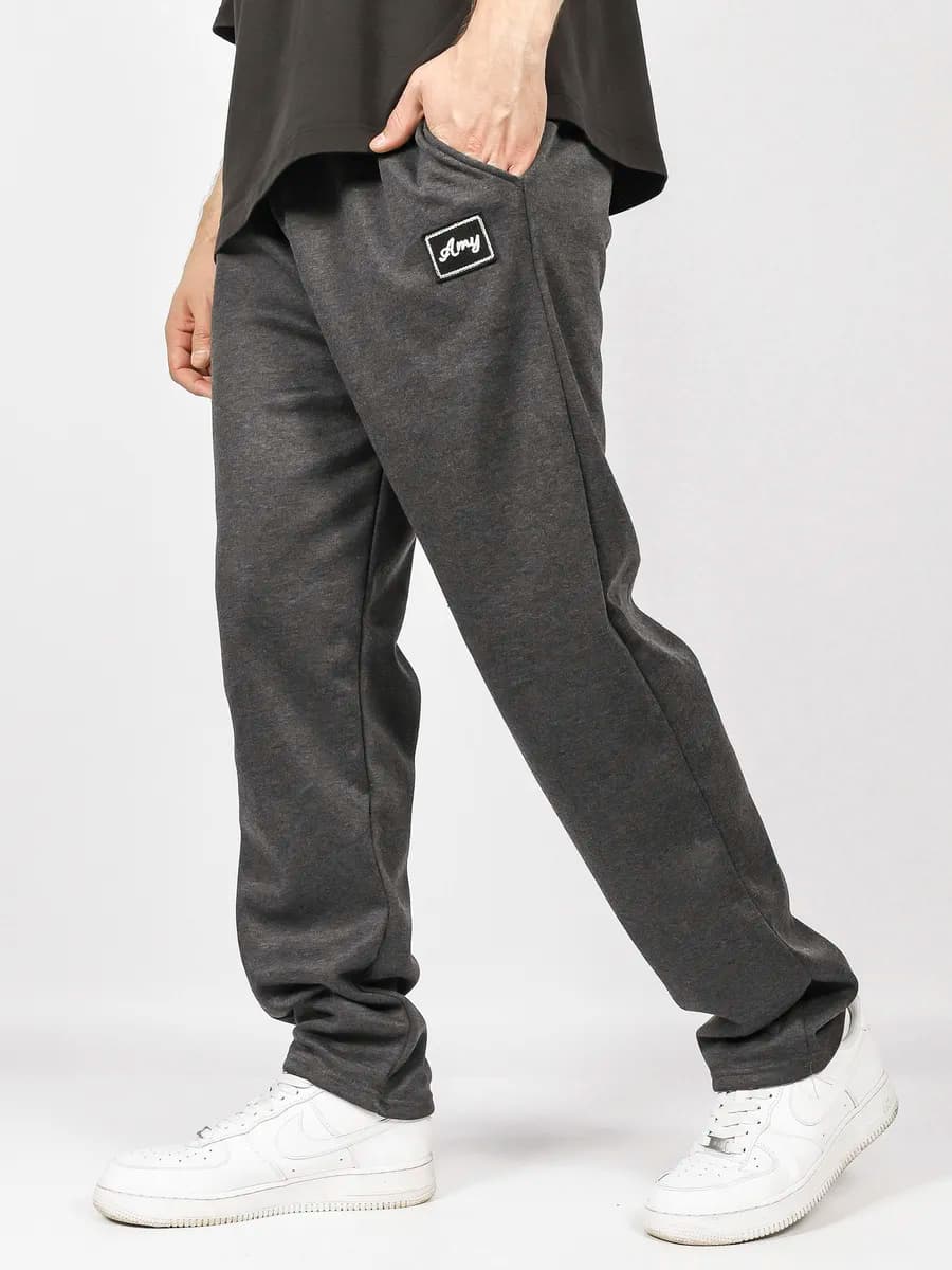 Штаны спортивные утеплённые прямые