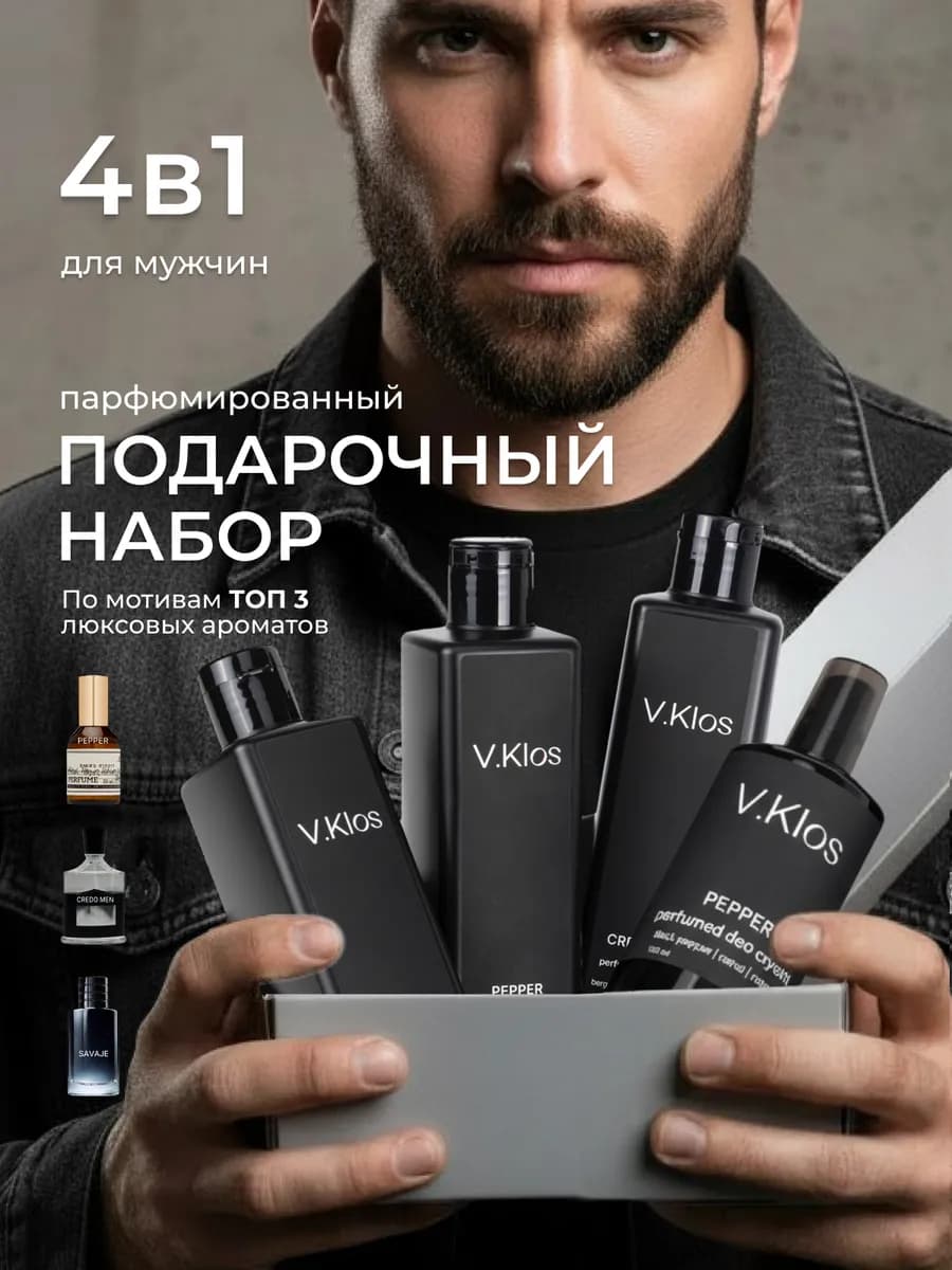 Набор подарочный парфюмированный для душа мужской