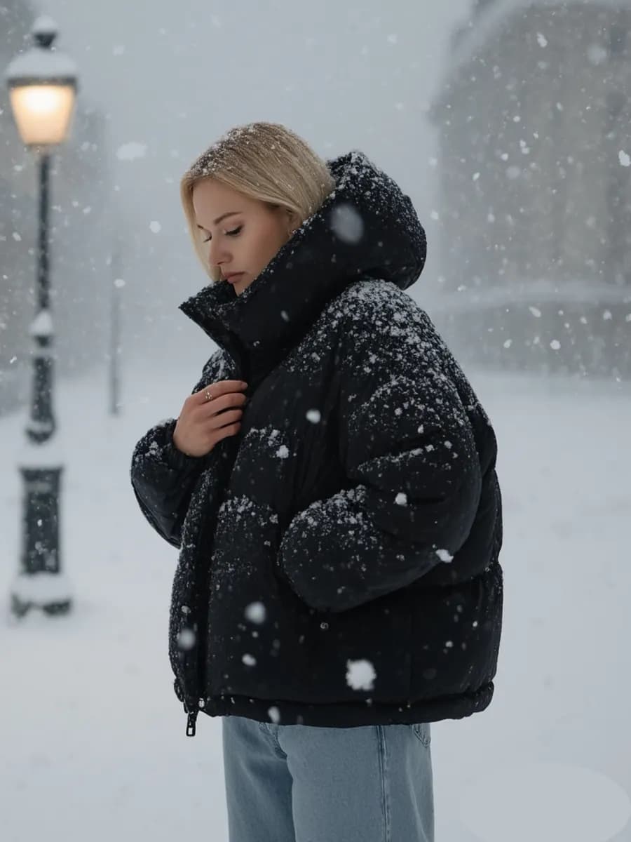 Зимняя куртка с капюшоном