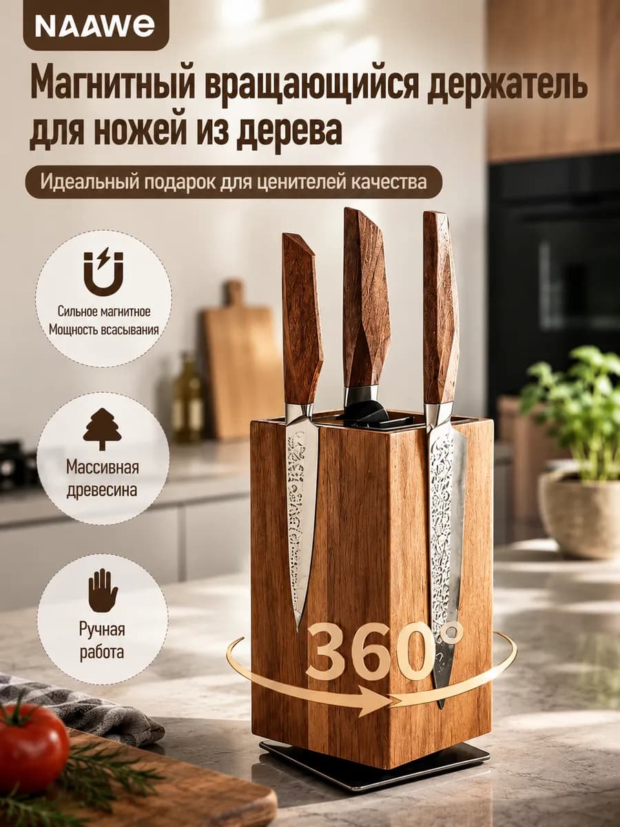 Подставка для ножей с наполнителем