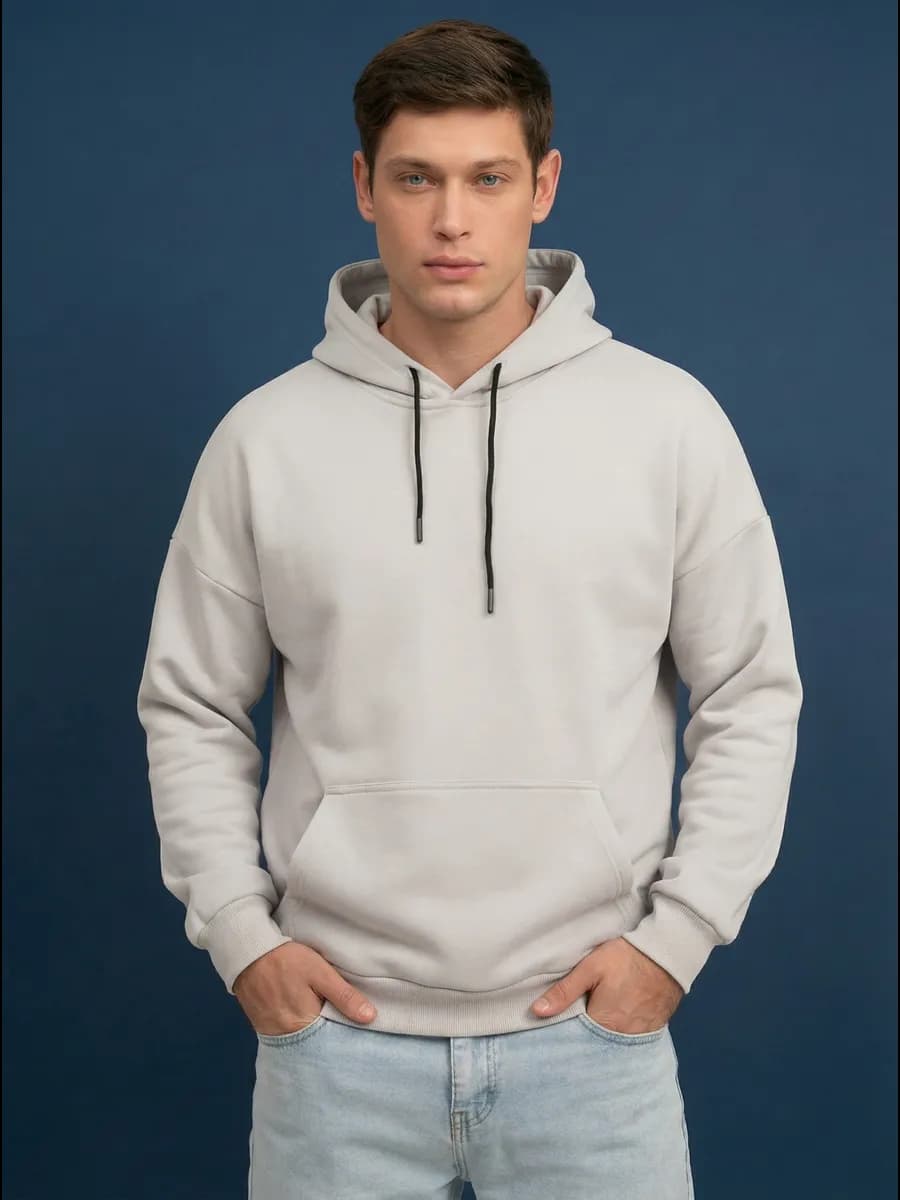 Худи оверсайз с капюшоном тёплое с начёсом