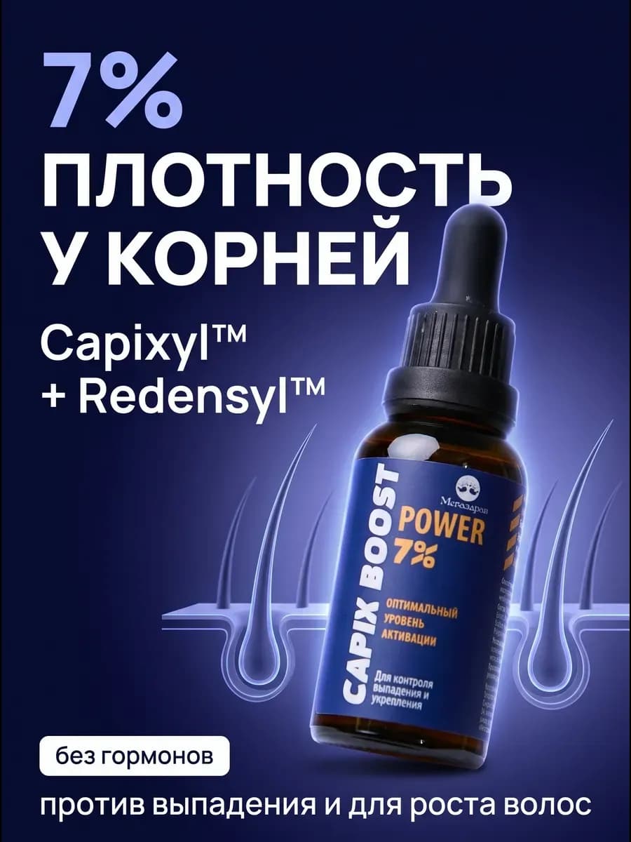 Лосьон от выпадения и для роста волос Capixyl 7% + Redensyl