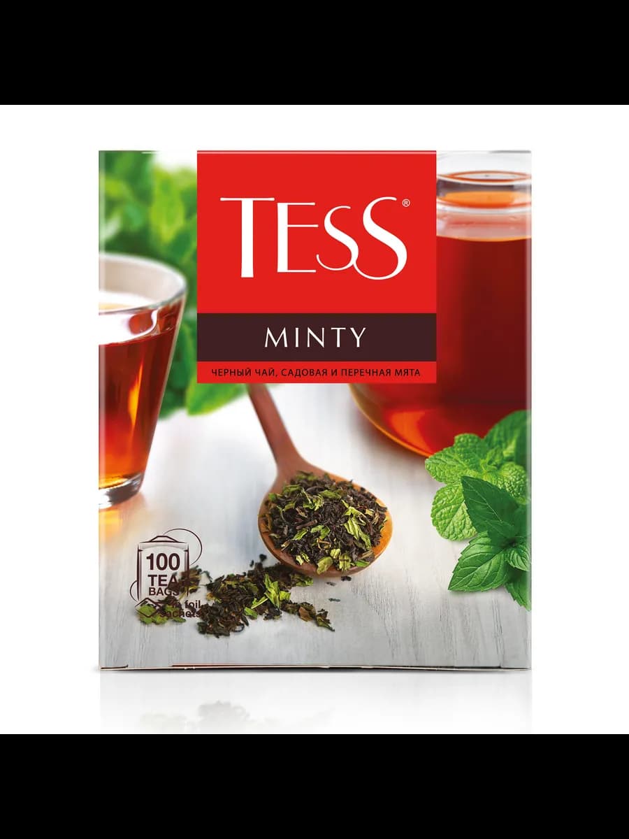 Чай черный Minty, в пакетиках, 100 шт