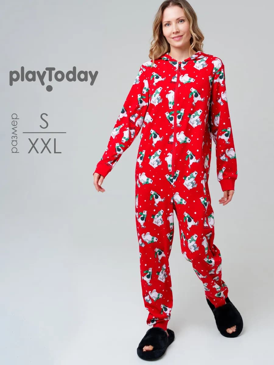 Пижама-комбинезон новогодняя