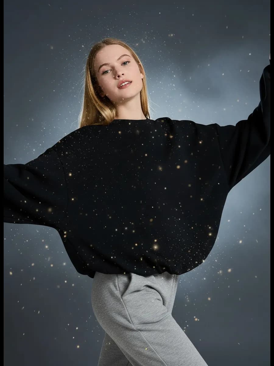 Свитшот с резинкой на талии