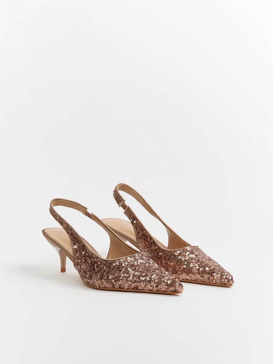 Туфли-лодочки с пайетками