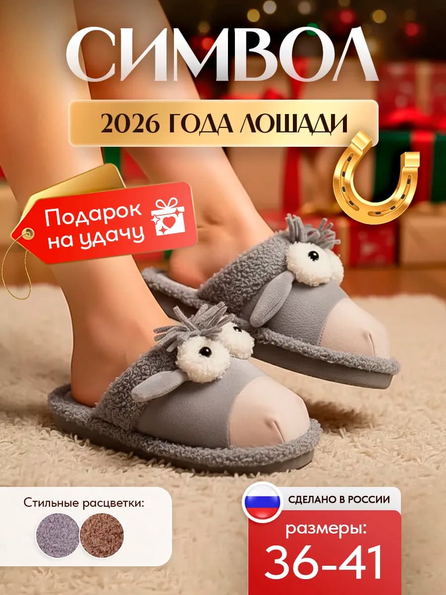 Тапочки домашние закрытые