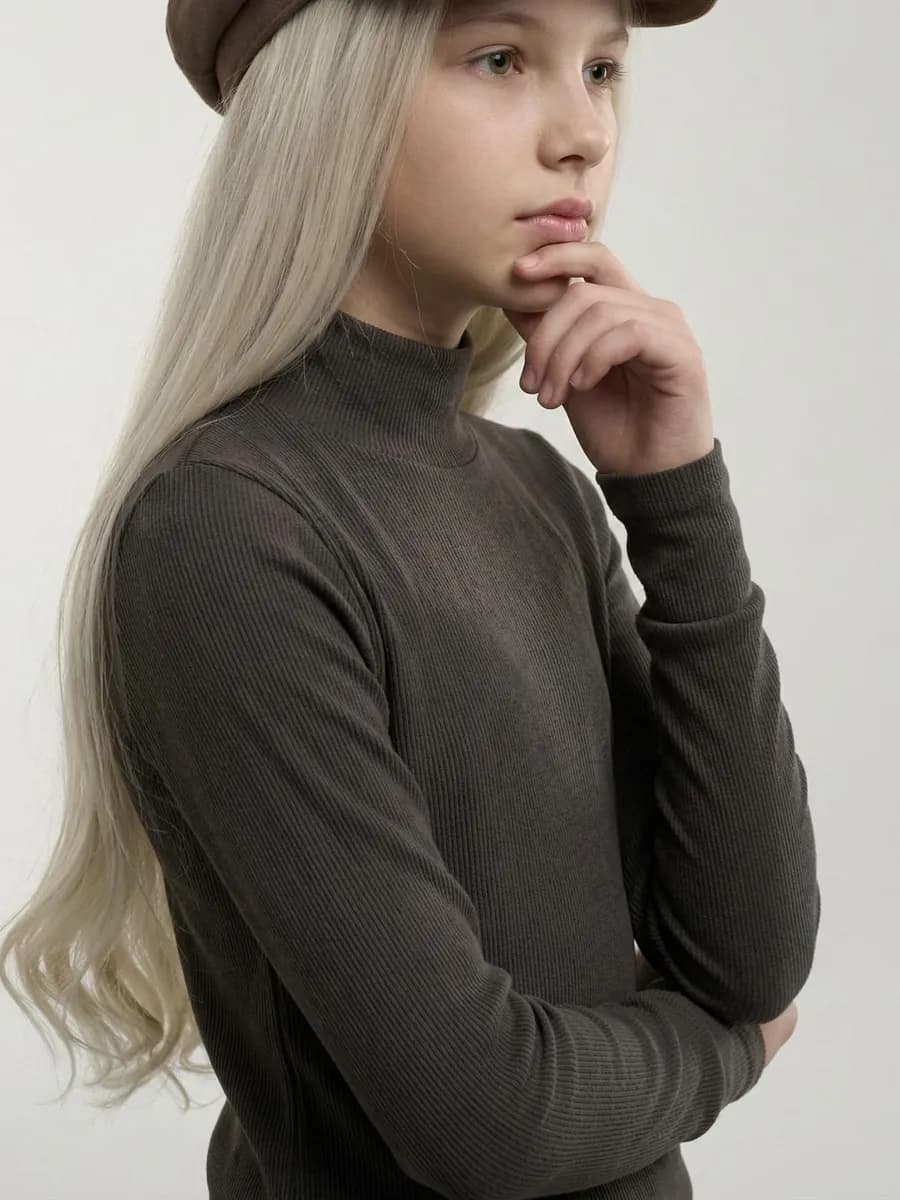 Водолазка для девочки утепленная