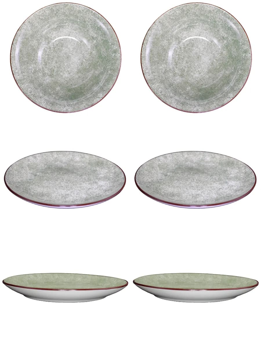 Тарелки для второго 20 см набор посуды для кухни 6 шт