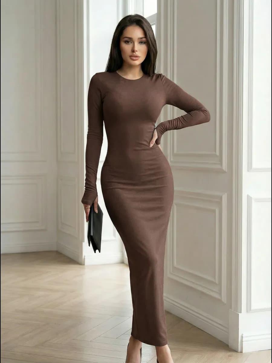 Платье в пол вечернее skims