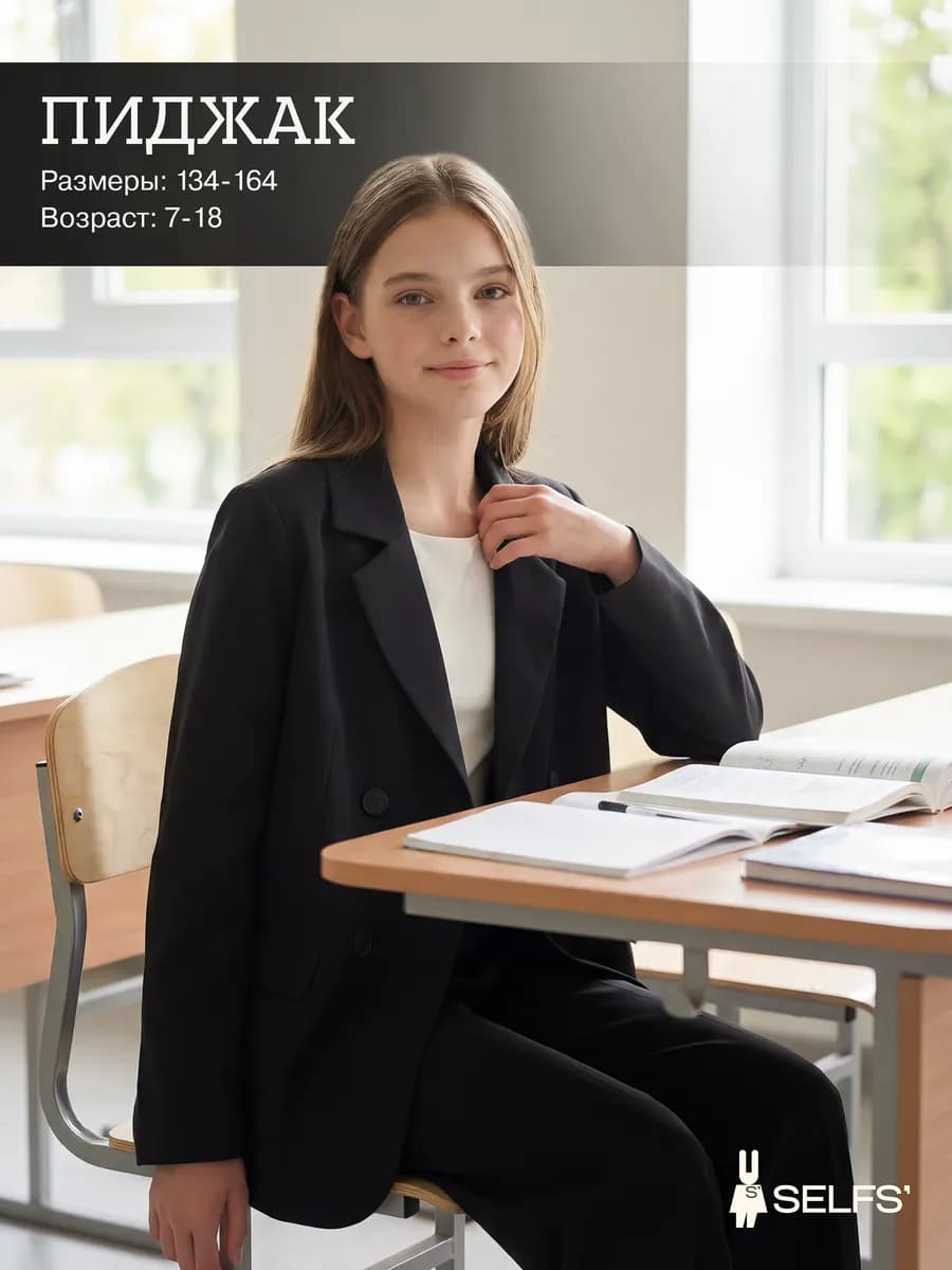 Пиджак школьный для девочки подростка