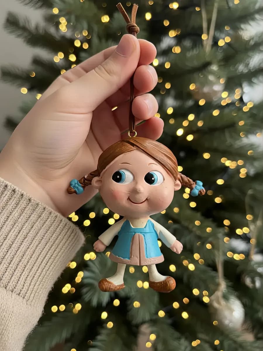 Подвеска на елку 3D, м ф Жихарка, Жихарка, 8х3.5х8.5см