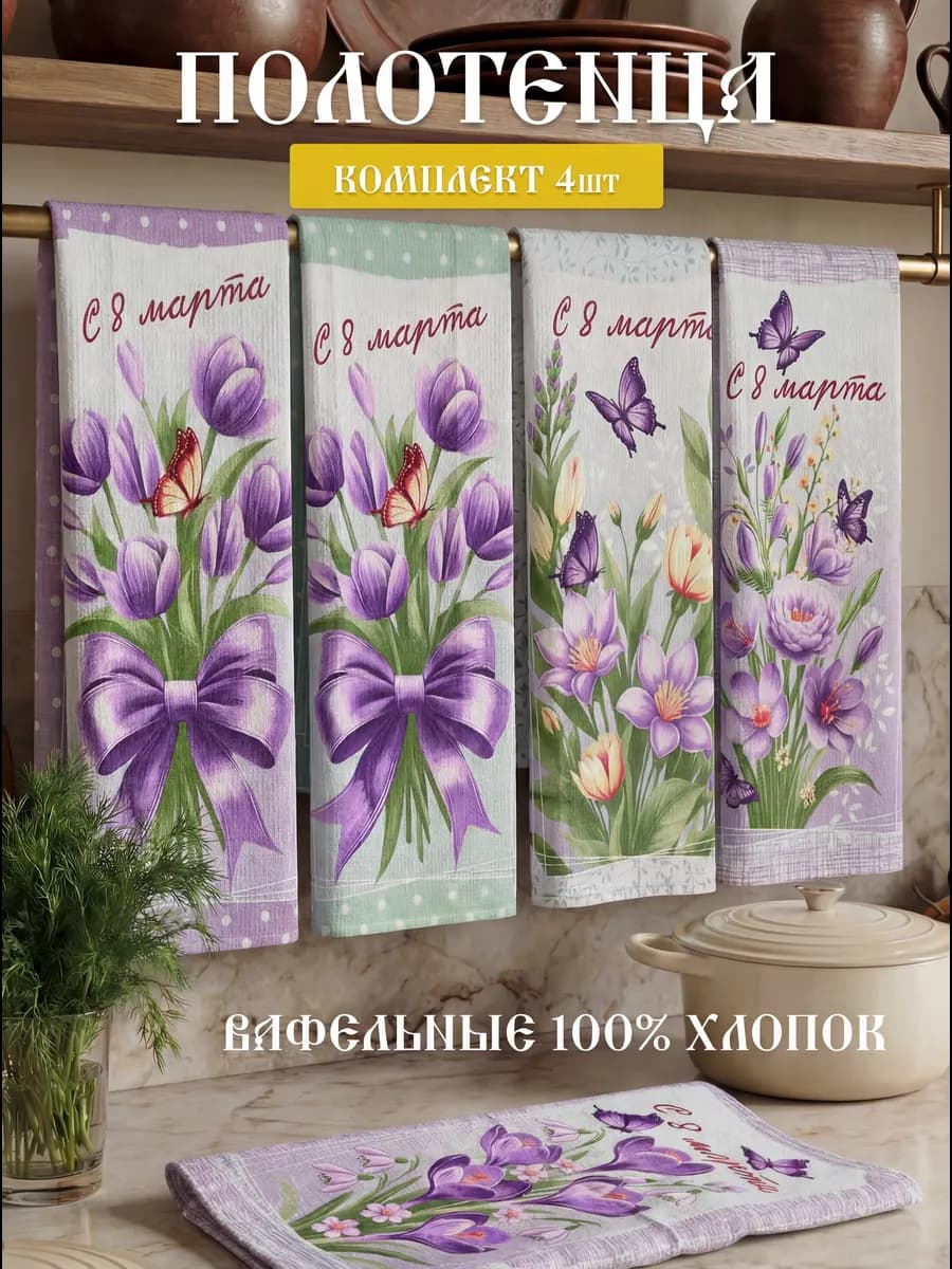 Вафельные полотенца подарочные