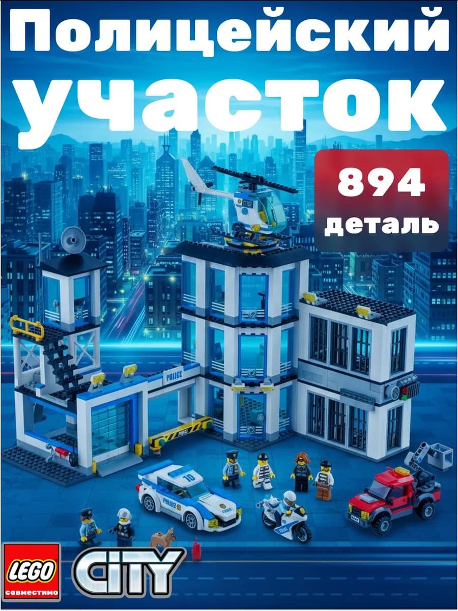 Конструктор для мальчиков Полицейский участок