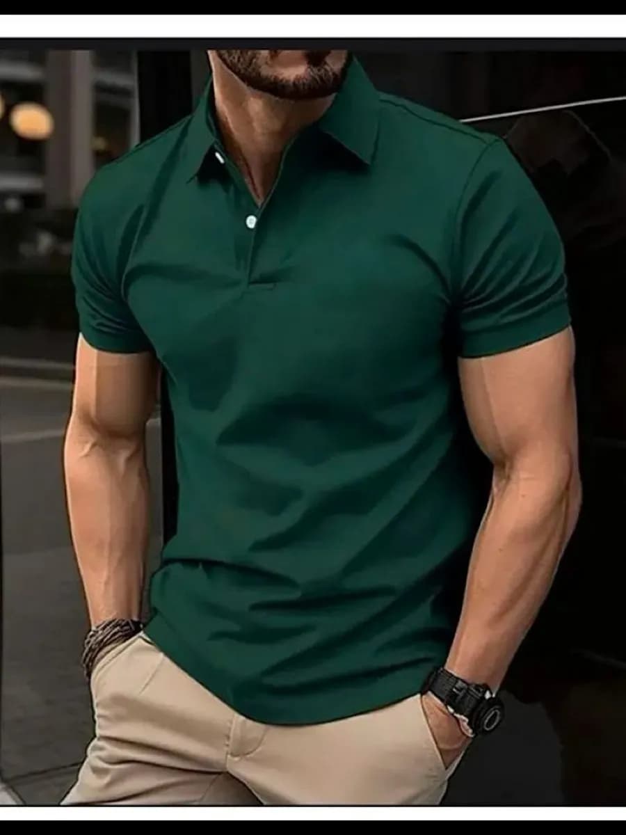 Футболка поло мужская с коротким рукавом