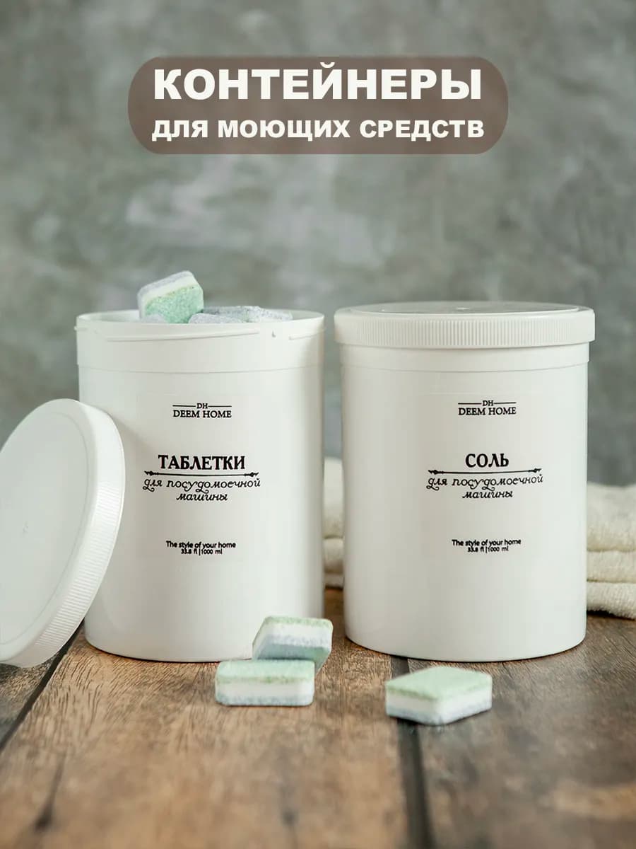 Контейнеры для капсул для стирки, таблеток для посудомойки
